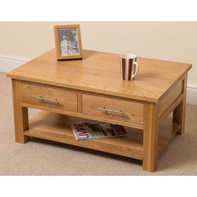 Kuba Solid Oak Coffee Table | Free UK Delivery