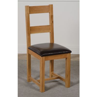 Lincoln Solid Oak Dining Chair | Ladder Back