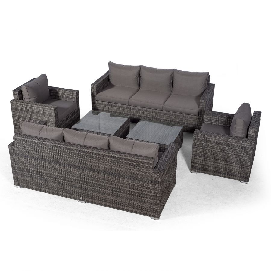 Sydney 7 seater rattan shop furniture set